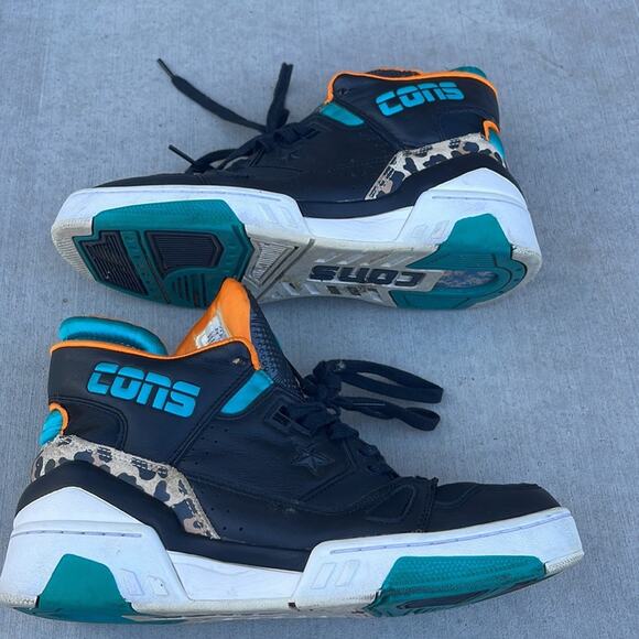 Converse ERX 260 basketball shoes MID Black/Teal Animal Pack DON C M 8.5 / W 10 - Picture 5 of 8